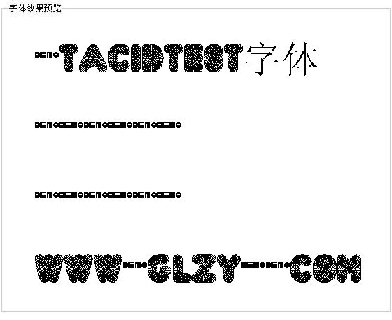 Ftacidtest字体