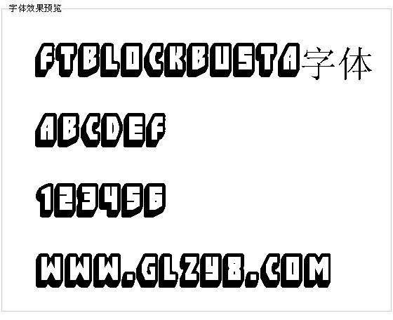 Ftblockbusta字体