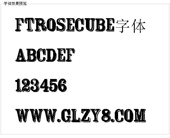 Ftrosecube字体