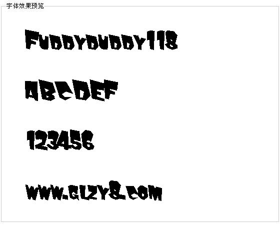 Fuddyduddy118字体