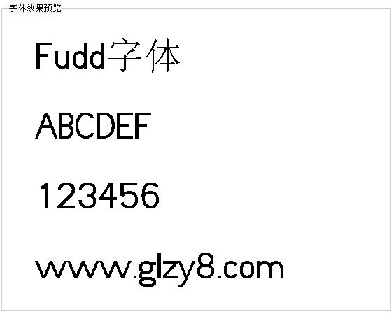 Fudd字体