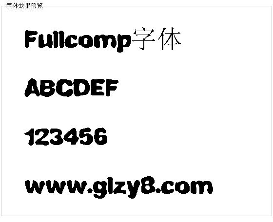 Fullcomp字体