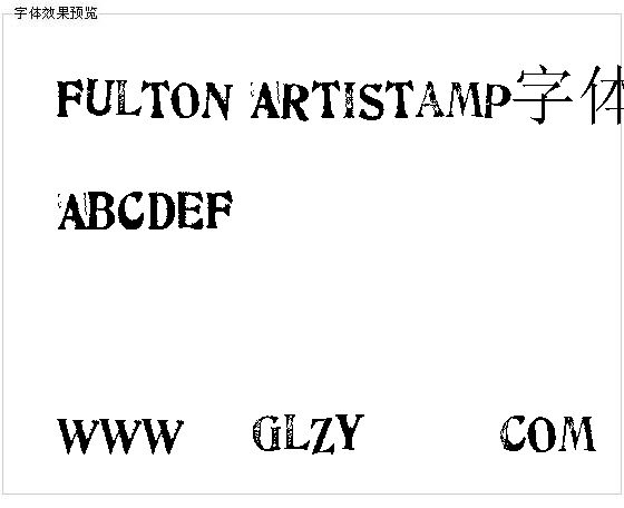 Fulton Artistamp字体