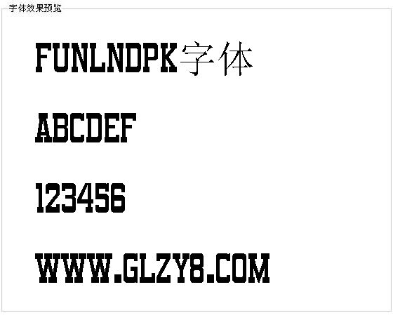 Funlndpk字体