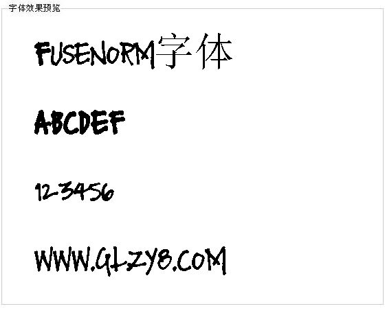 Fusenorm字体