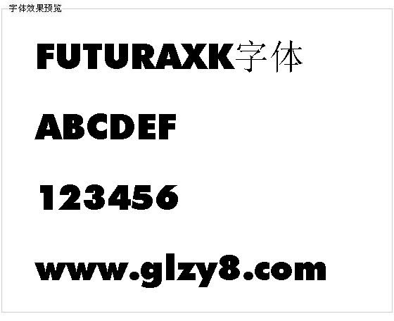 FUTURAXK字体