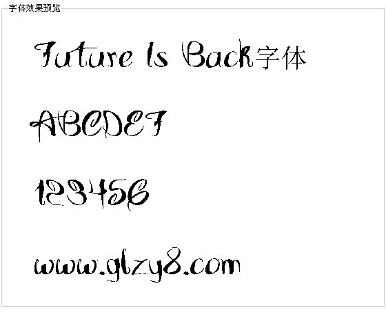 Future Is Back字体