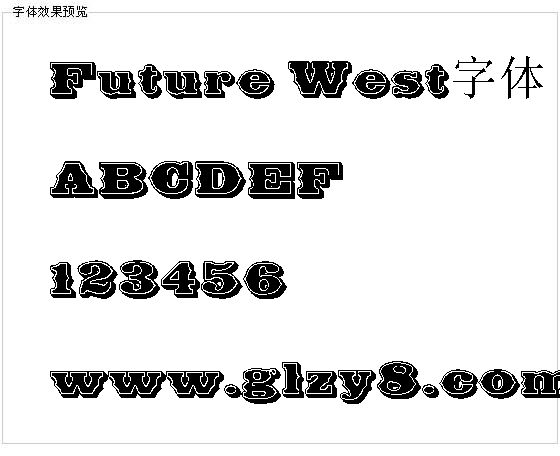 Future West字体