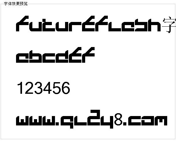 Futureflash字体