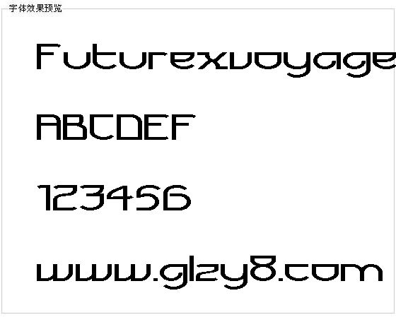 Futurexvoyager字体