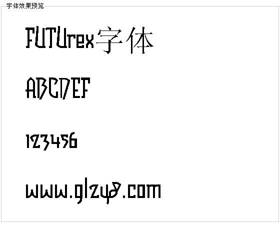 FUTUrex字体