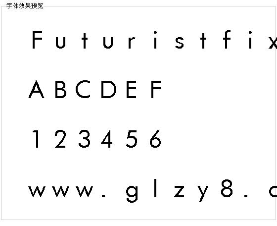 Futuristfixed字体