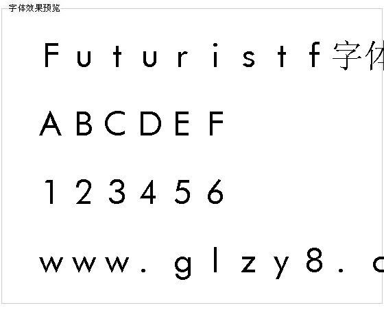 Futuristf字体