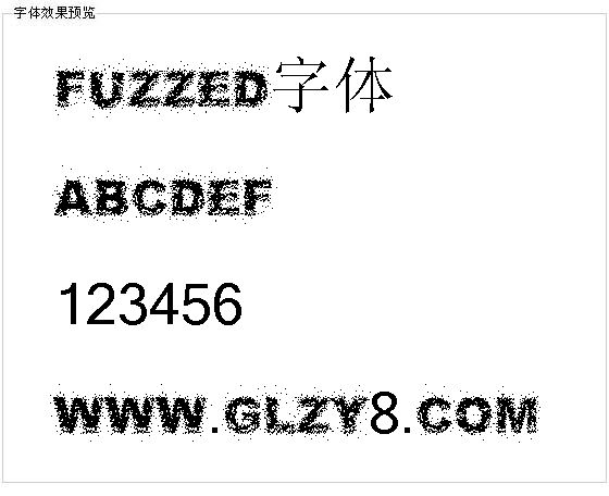 Fuzzed字体