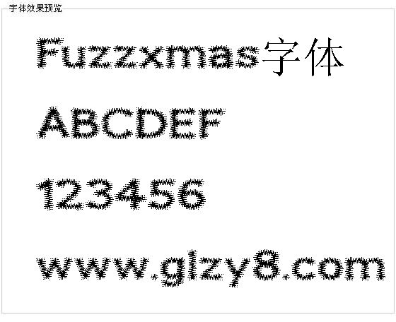 Fuzzxmas字体