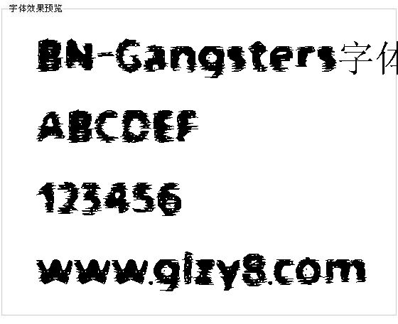 BN-Gangsters字体