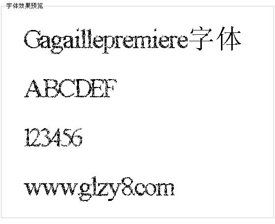 Gagaillepremiere字体