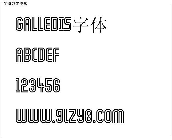 GALLEDIS字体