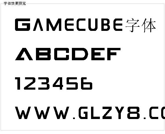 Gamecube字体