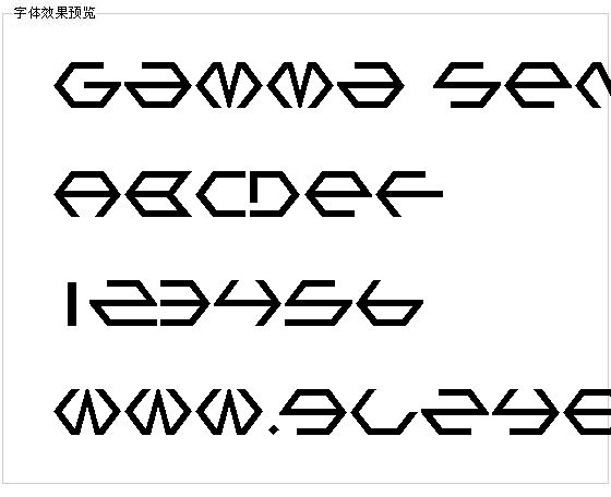 Gamma Sentry字体