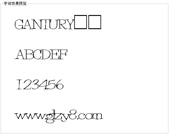 GANTURY字体