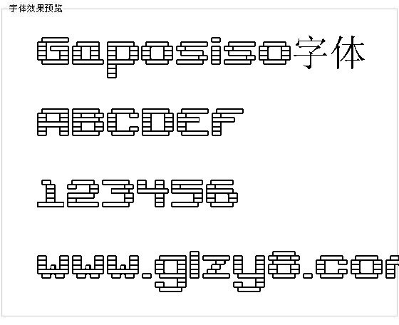 Gaposiso字体