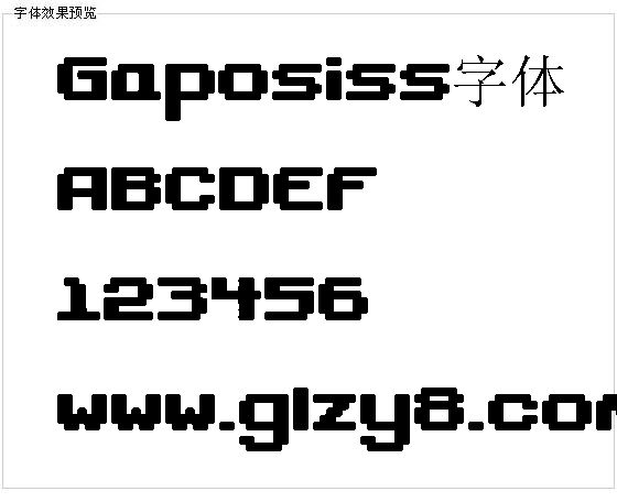 Gaposiss字体