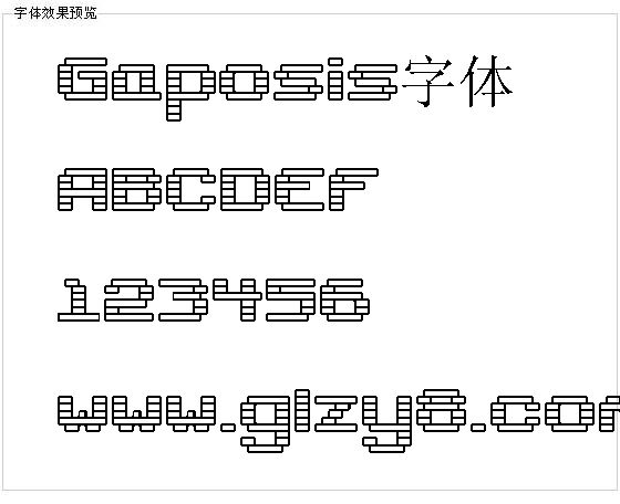 Gaposis字体