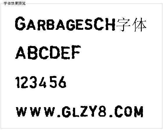 GarbagesCH字体