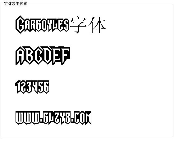 Gargoyles字体