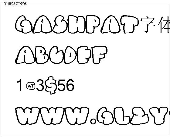 Gashpat字体