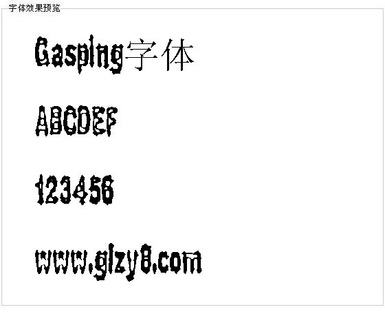 Gasping字体