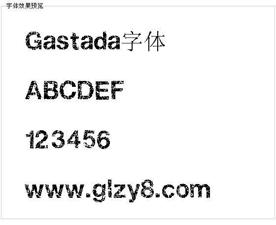 Gastada字体