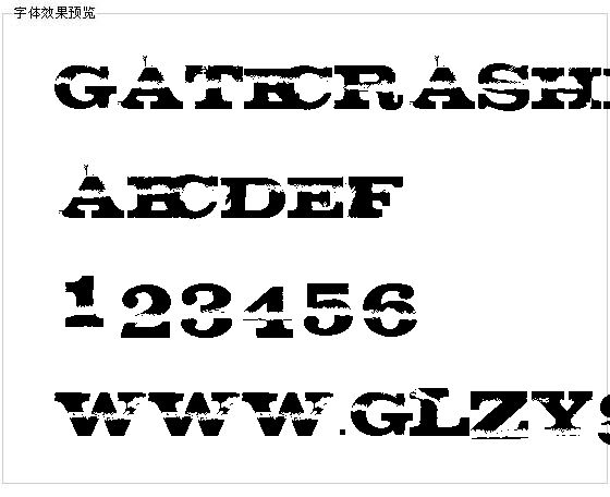 Gatecrasher字体