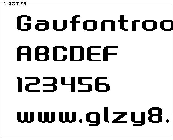 Gaufontroot字体