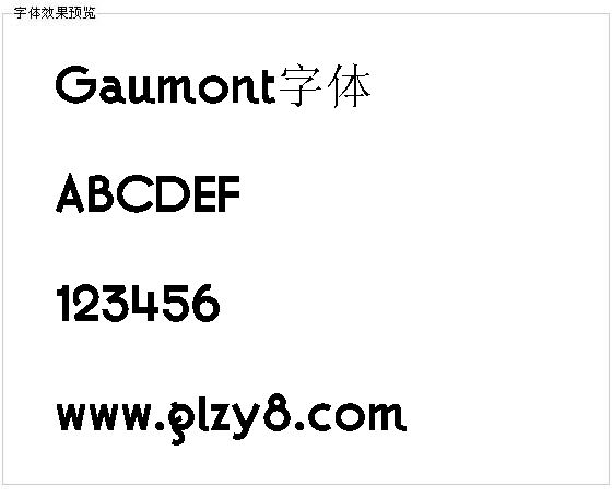 Gaumont字体