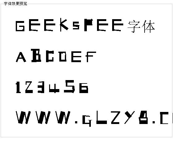 Geekspee字体