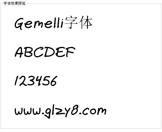 Gemelli字体