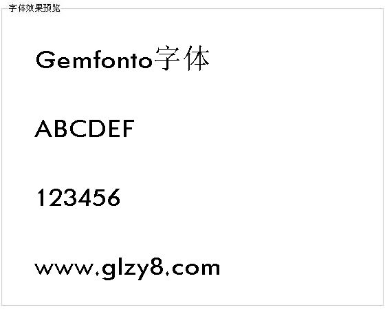 Gemfonto字体