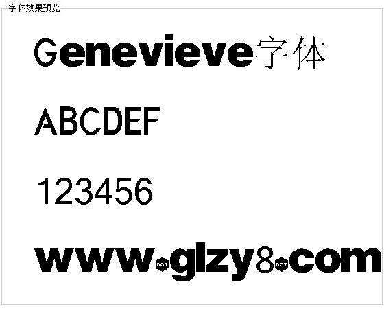 Genevieve字体