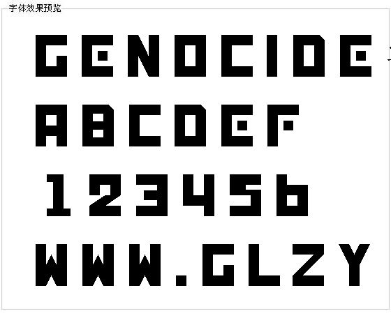 Genocide字体