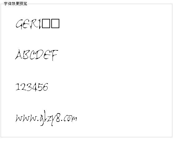 GERI字体
