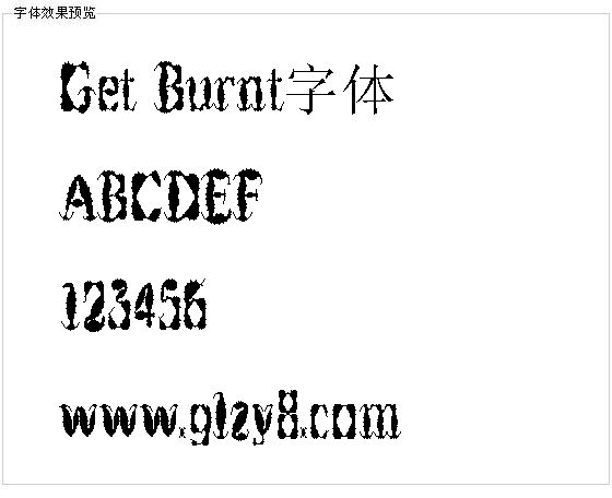 Get Burnt字体