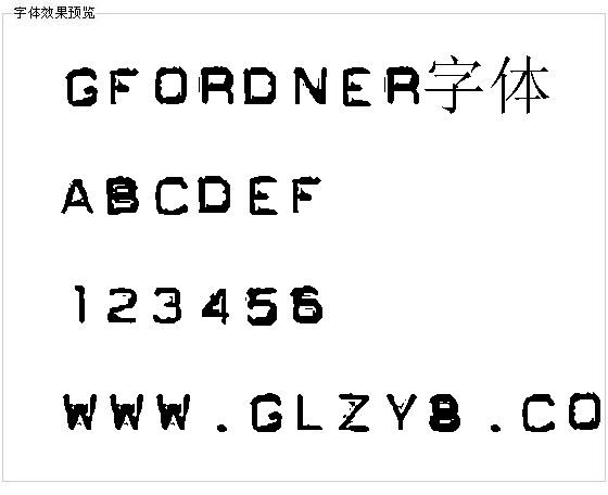 Gfordner字体