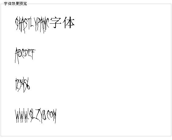 Ghastlypanic字体