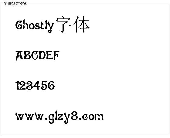 Ghostly字体