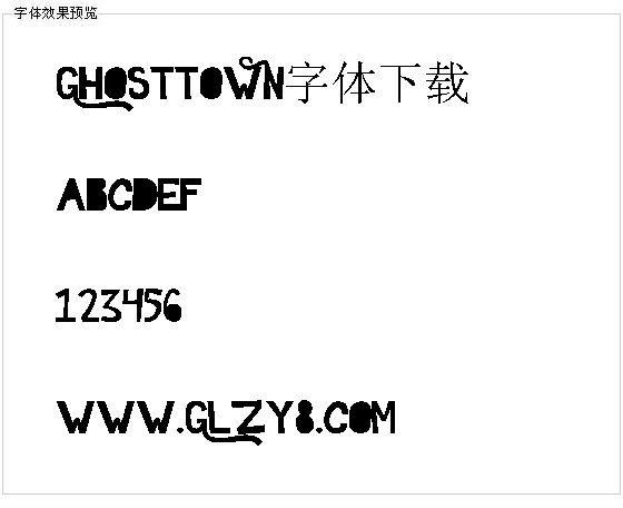 ghosttown字体下载