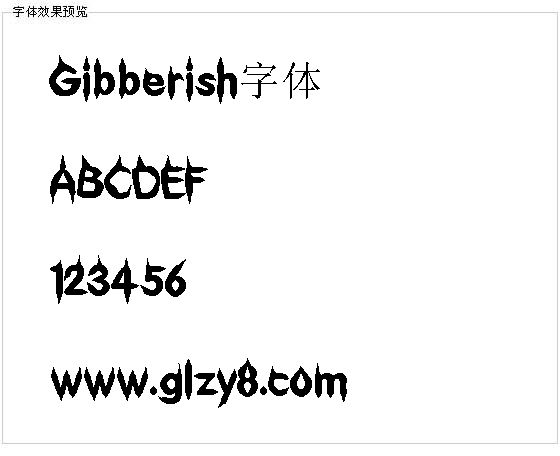 Gibberish字体