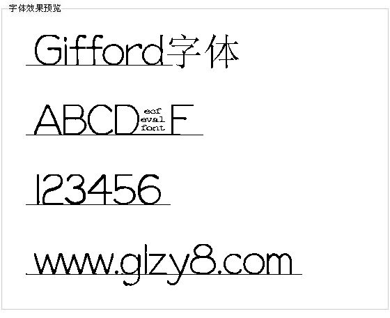 Gifford字体