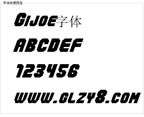 Gijoe字体